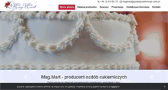 Desktop Screenshot of ozdobycukiernicze.com.pl